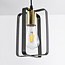 Industrial pendant light Pisa - black and gold
