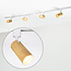 1-phase track lighting system 1.5 metres white with oak wood look track lights - Loek