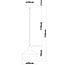 pendant light Mala - amber glass wide globe
