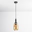 pendant light Mala with elongated glass - amber