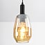 pendant light Mala with elongated glass - amber