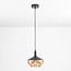pendant light Mala - amber glass wide globe