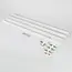 1-phase track lighting system 3 metres white with walnut wood look - Loek