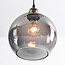 Modern pendant light Katie with smoked glass, 3-bulb