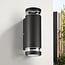2-light outdoor wall light Showman - black