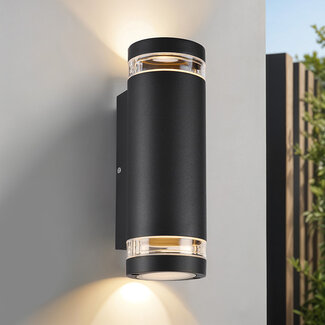 Outdoor wall light Showman 2-light - black