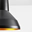 Modern pendant light Sicily - black and gold