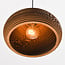 Paper fibre pendant light Lena - natural