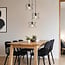 Industrial 3-light pendant lamp Star in black metal