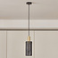 pendant light Valce - perforated shade with gold details, black