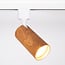 1-phase track lighting system 1.5 metres with mahogany wood look track lights - Loek