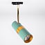 1-phase track system set 3 metres with Remi spotlights, blue and gold
