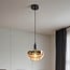 pendant light Mala - amber glass wide globe