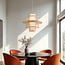 Rustic pendant lamp in layered bamboo - Kyoto