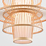 Rustic pendant lamp in layered bamboo - Kyoto