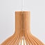 Wooden pendant light Bali - natural