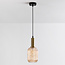 1-bulb pendant light - Sita - cylinder ribbed glass