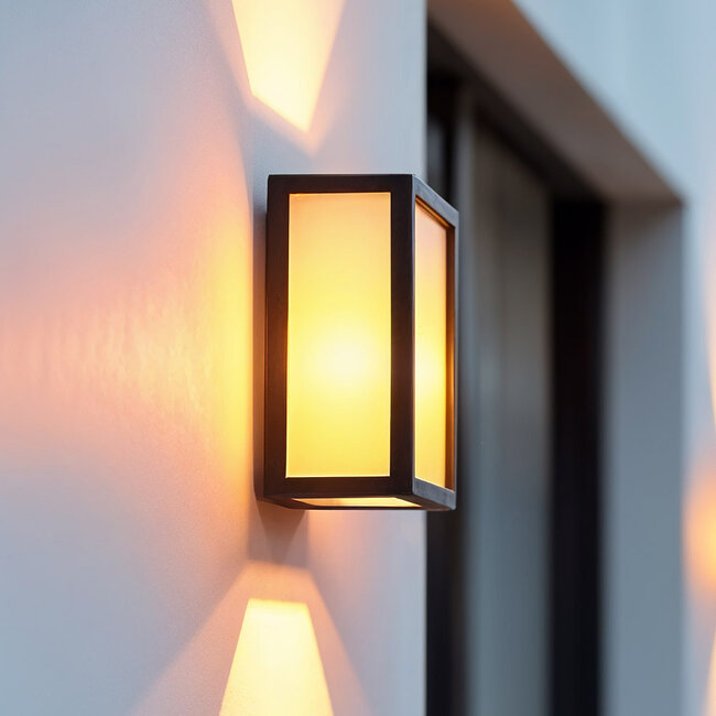Wall light Calvin with E27 fitting - black