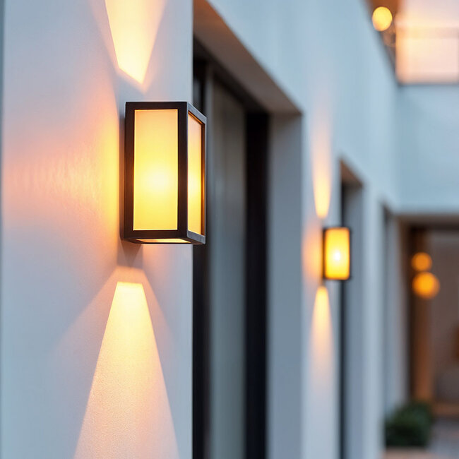 Wall light Calvin with E27 fitting - black