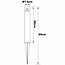 Garden lamp post Tadeo with ground stake - black