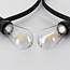 Set of festoon lights with 2.5W filament bulbs Ø60: dimmable option