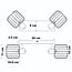 2-light ceiling spotlight Dua - smoked glass with rotatable spotlights