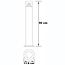 Bollard light Tierra for outdoors in stainless steel - black