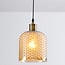 pendant light Lana - spherical amber glass