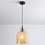 pendant light Lana - spherical amber glass