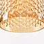 Modern 3-bulb pendant light with amber glass - Lana