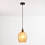 pendant light Lana with amber glass - variant 1