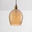 pendant light Lana with amber glass - variant 1