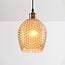 pendant light Lana with amber glass - variant 1