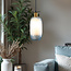 1-bulb pendant light - Anne - blue glass