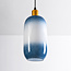 1-bulb pendant light - Anne - blue glass