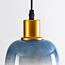 1-bulb pendant light - Anne - blue glass