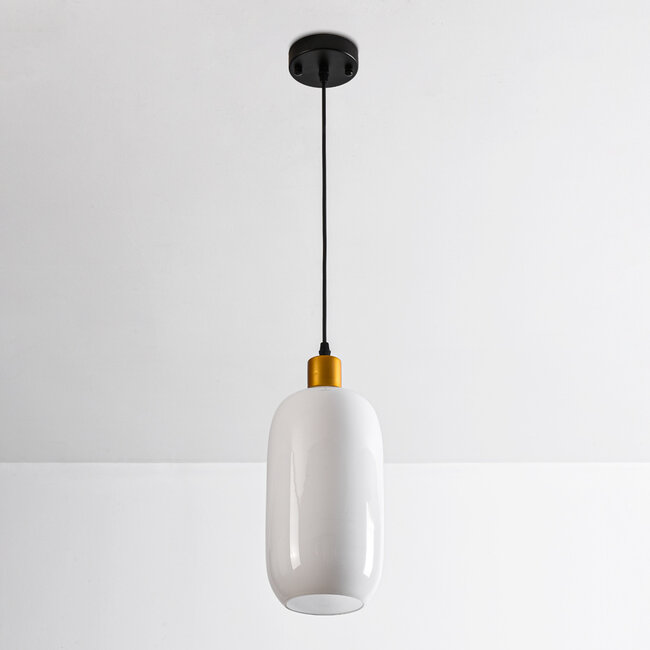 1-bulb pendant light - Anne - frosted glass