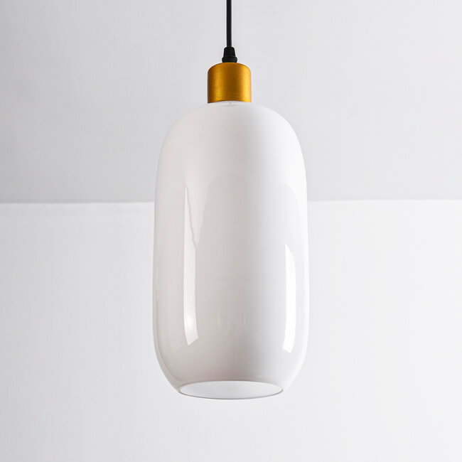 1-bulb pendant light - Anne - frosted glass