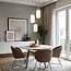3-light pendant light Dayley with opal glass - opal and gold