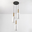 Pendant light with opal glass, 3-bulb - Dayley