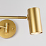 Gold wall light, adjustable arm - Revah