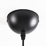 Pendant light with ribbed purple glass, 1-bulb - Molly
