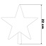Christmas star with lighting for outdoor LED Christmas tree