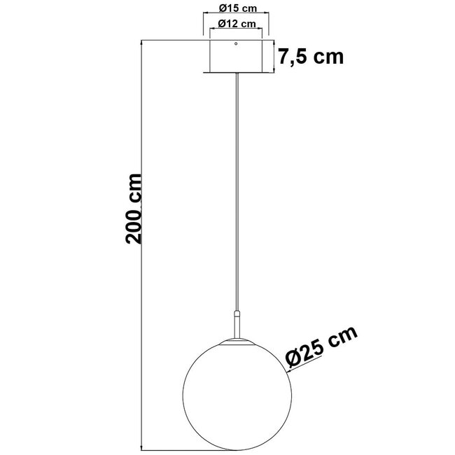 Pendant light Signe gold with opal white glass - 3-step dimmable, 2700K