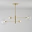 4-light ceiling light Stiri - gold with clear glass