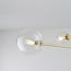 4-light ceiling light Stiri - gold with clear glass