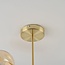 Designer ceiling lamp in Gold with Amber glass spheres - Osem