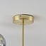 8-light ceiling light Osem - gold with smoked glass