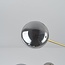 6-light ceiling light Sest - gold with smoked glass
