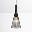 Industrial hanging lamp in black metal - Sofia
